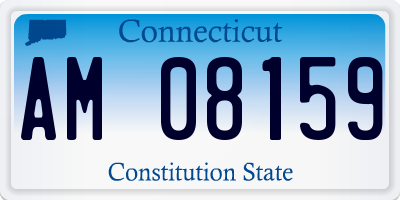 CT license plate AM08159