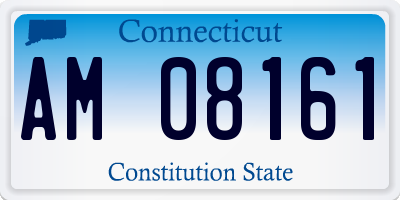 CT license plate AM08161