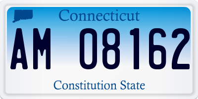 CT license plate AM08162
