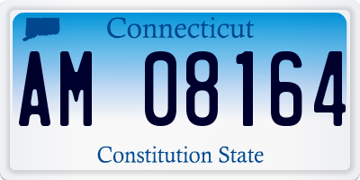 CT license plate AM08164