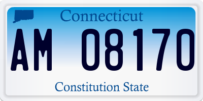 CT license plate AM08170