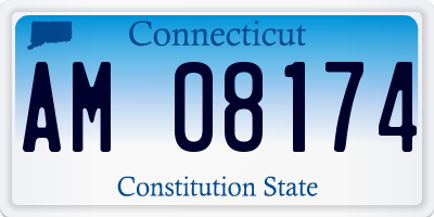 CT license plate AM08174