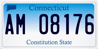 CT license plate AM08176