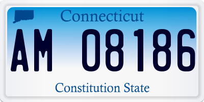 CT license plate AM08186