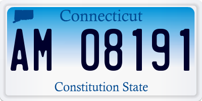 CT license plate AM08191