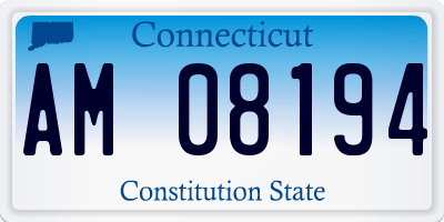 CT license plate AM08194
