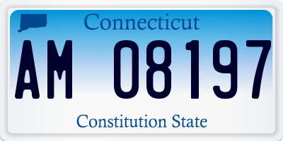 CT license plate AM08197