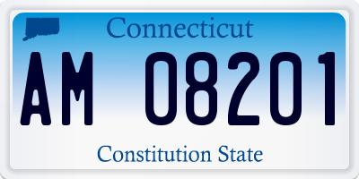 CT license plate AM08201
