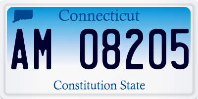 CT license plate AM08205