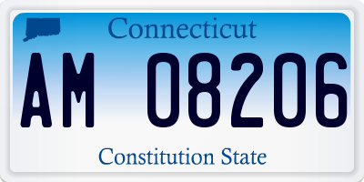 CT license plate AM08206