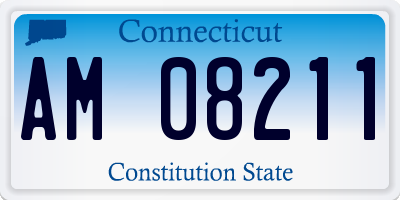 CT license plate AM08211