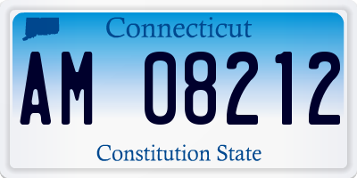 CT license plate AM08212
