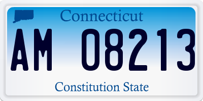 CT license plate AM08213