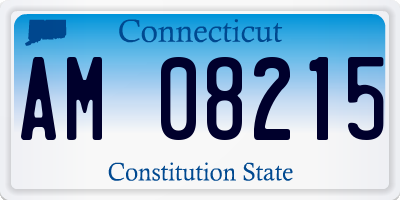 CT license plate AM08215