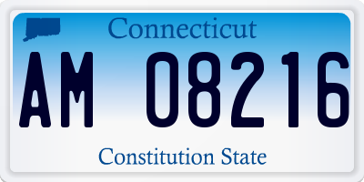 CT license plate AM08216