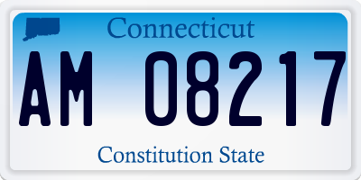 CT license plate AM08217