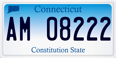 CT license plate AM08222