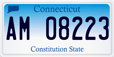 CT license plate AM08223