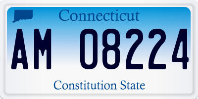 CT license plate AM08224