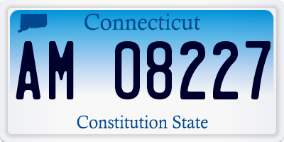 CT license plate AM08227