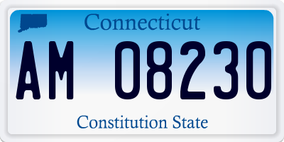 CT license plate AM08230