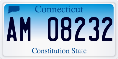 CT license plate AM08232