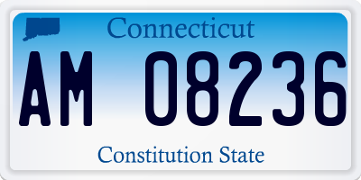 CT license plate AM08236