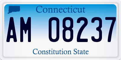CT license plate AM08237