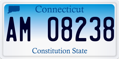 CT license plate AM08238