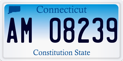 CT license plate AM08239