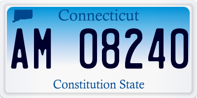CT license plate AM08240