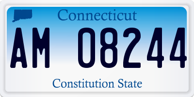 CT license plate AM08244