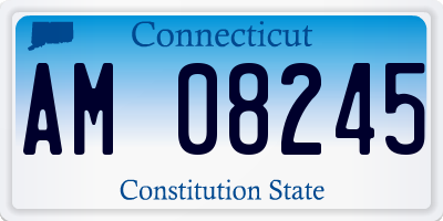 CT license plate AM08245
