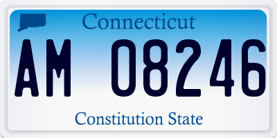 CT license plate AM08246