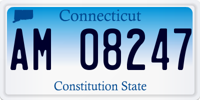 CT license plate AM08247