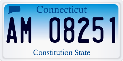 CT license plate AM08251