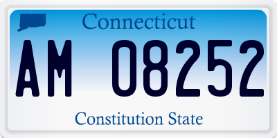 CT license plate AM08252