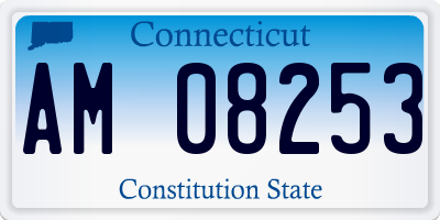 CT license plate AM08253