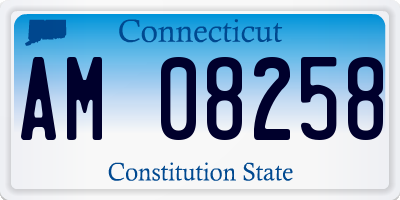 CT license plate AM08258