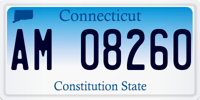 CT license plate AM08260