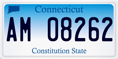 CT license plate AM08262