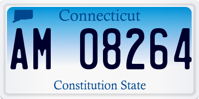 CT license plate AM08264