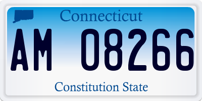 CT license plate AM08266