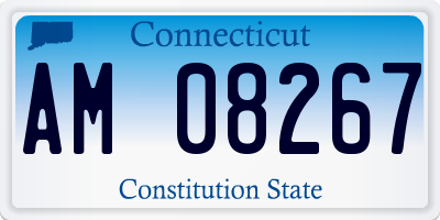 CT license plate AM08267