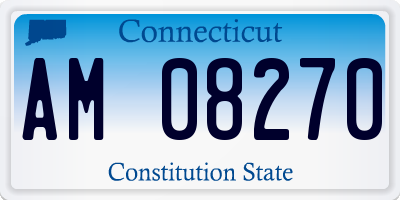 CT license plate AM08270