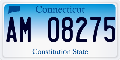 CT license plate AM08275
