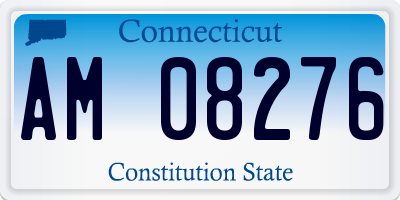 CT license plate AM08276