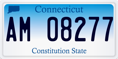 CT license plate AM08277