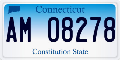 CT license plate AM08278