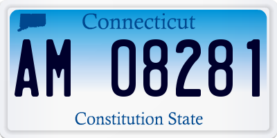 CT license plate AM08281